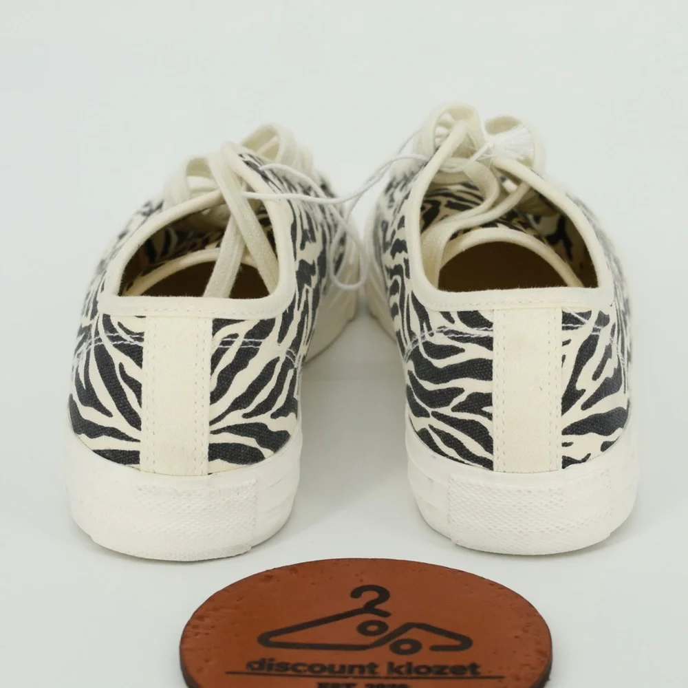 American Eagle Zebra Print‎ Canvas Low Top Sneakers Lace Up Shoes Size 9 NWOB